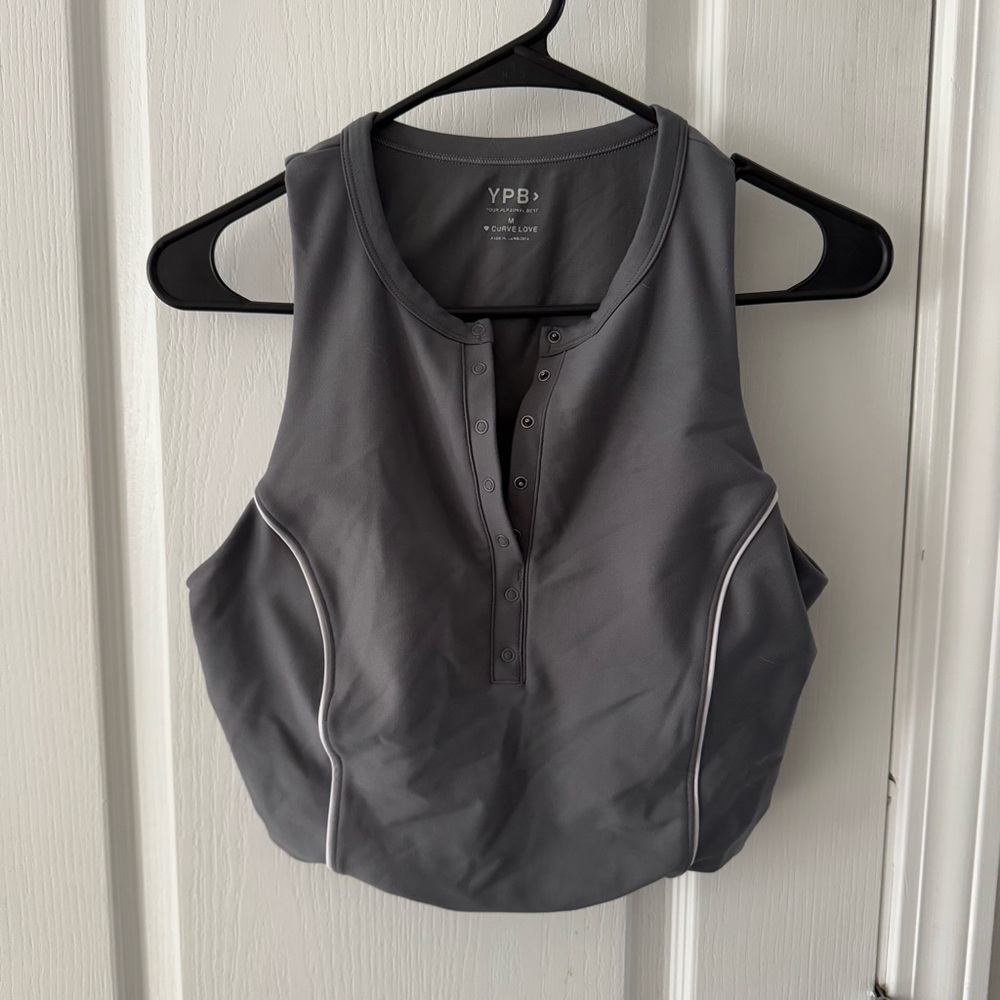 Abercrombie & Fitch | YPB Grey Workout Top Curve Love